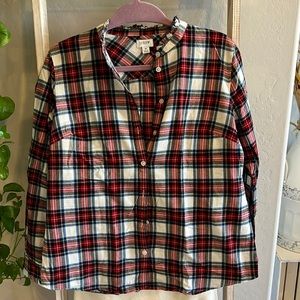 Plaid J Crew Long Sleeve Flannel